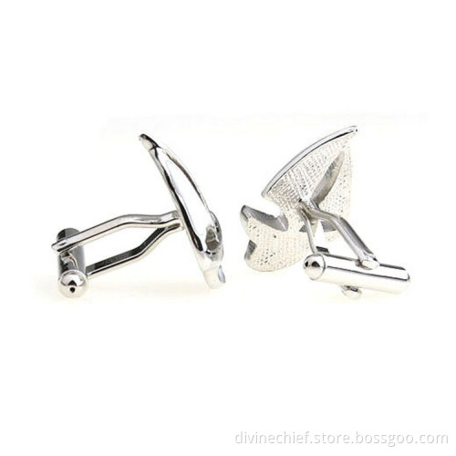 Profession Cufflinks Manufacturer Make Custom Sailing Boat Brass Cufflinks